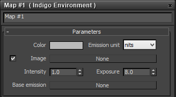 Indigo Environment map settings