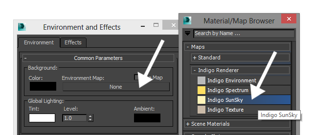 Setting a Sun/sky background map