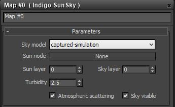 Indigo Sun/sky map settings