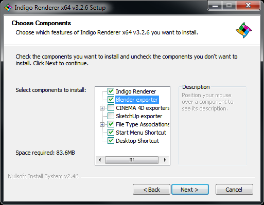 Ensure Blender exporter is selected